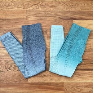 Aoxjox (Amazon) high waisted workout leggings - 2 pair - size xs